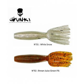 leurre souple gunki medusa pumplin red flk par 1 pochettes