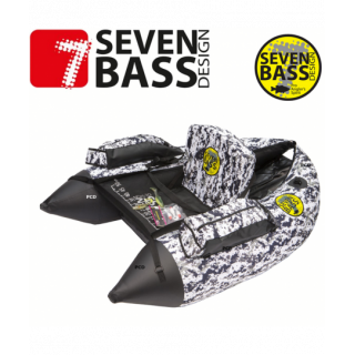 Pack Float Tube Seven Bass Def Camo Blanc + Pompe + Palmes