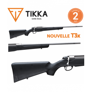 Carabine Tikka T3x Lite Inox Filetée 308 Win