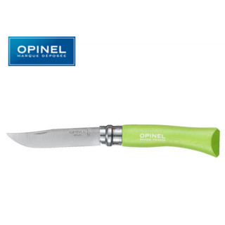 COUTEAU OPINEL VERT POMME N°7