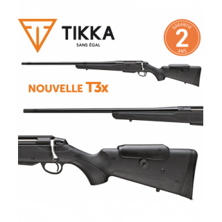 Carabine Tikka T3x Lite Ajustable Gaucher Filetée