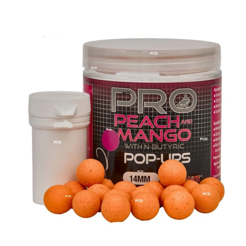 Bouillettes Flottantes Starbaits Probiotic Pro Peach & Mango Pop Up 50G