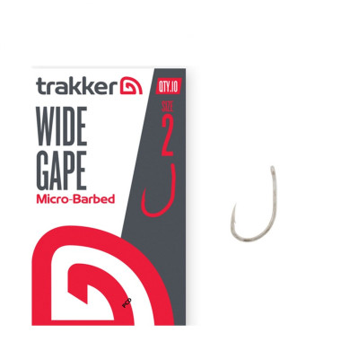 Hameçons Trakker Wide Gape Hooks Micro-Barbed Par 10