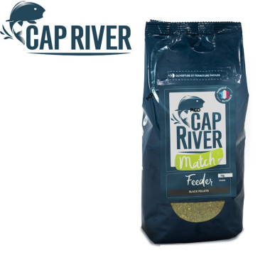 Pellets Cap River Match Feeder Black Pellets 1Kg