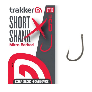 Hameçons Trakker Short Shank XS Hook Micro-Barbed Par 10