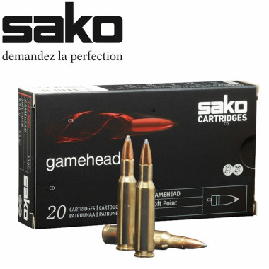 Balles Sako Gamehead SP 22-250 Rem 50 Grains Par 20