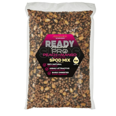 Graines Cuites Starbaits Ready Seeds Spod Mix Pro Peach Mango 1Kg500