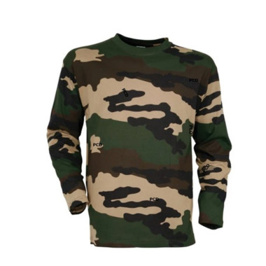 T-Shirt Homme Percussion Manches Longues Camo