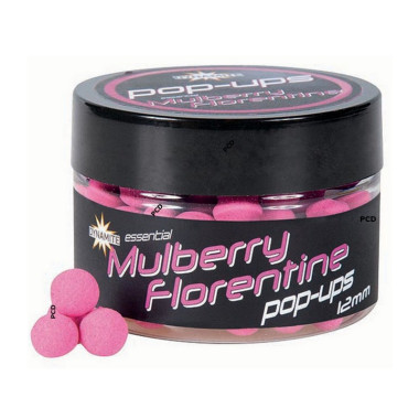 Bouillettes Flottantes Dynamite Baits Fluro Pink Mulberry Florentine Pop-Ups 12MM 48G